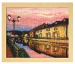 画像2: [5764] オリムパス　クロスステッチキット　四季を彩る　日本の名所　夕暮れの小樽運河 (2)