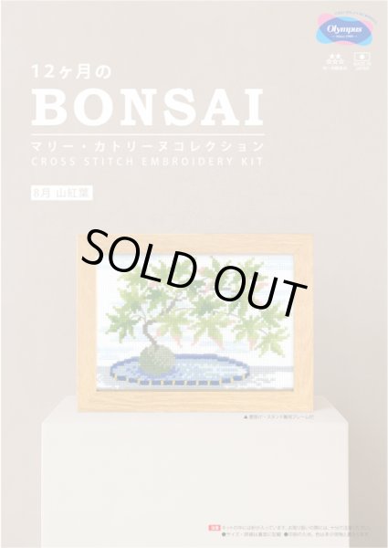 画像1: [10702] オリムパスクロスステッチキット　12ヶ月のＢＯＮＳＡＩ　「8月 山紅葉」 (1)