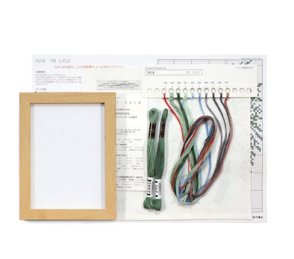 画像4: [10701] オリムパスクロスステッチキット　12ヶ月のＢＯＮＳＡＩ　「7月 しのぶ」 (4)