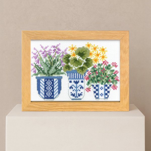 画像2: [10700] オリムパスクロスステッチキット　12ヶ月のＢＯＮＳＡＩ　「6月 草もの」 (2)