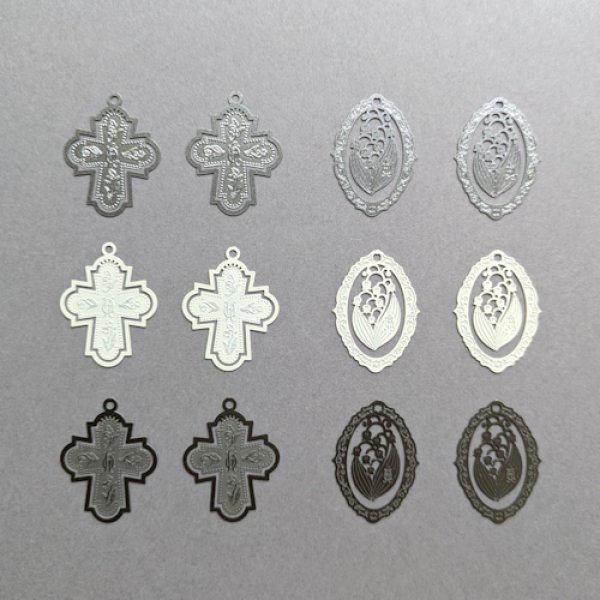 画像2: [10721] ポルトボヌール　すずらん プチクリップ  MADE IN JAPAN (2)