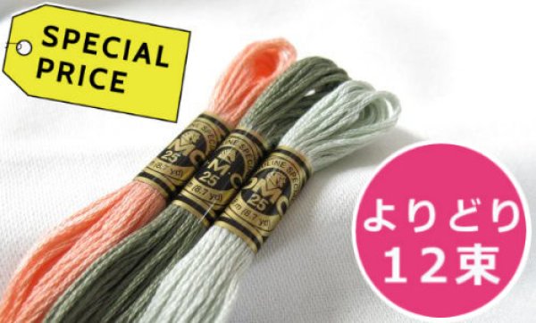 画像1: [0155] DMC刺しゅう糸25番糸　【よりどり12束：スペシャルプライス】 (1)