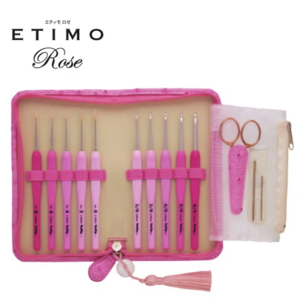 画像1: [10012] Tulip　ETIMO Rose クッショングリップ付きかぎ針・レース針セット (1)