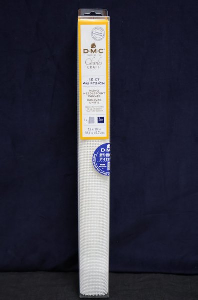 画像1: [10839]  DMCモノキャンバス 12ct 4.6目 col.BLANC　サイズ：38.1×45.7cm  (1)