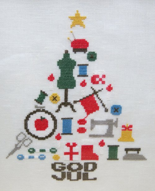 [7794] Kitooka（キトオカ）　クロスステッチチャート　C-1 Merry Christmas　※図案のみ（材料・道具は含まれません）