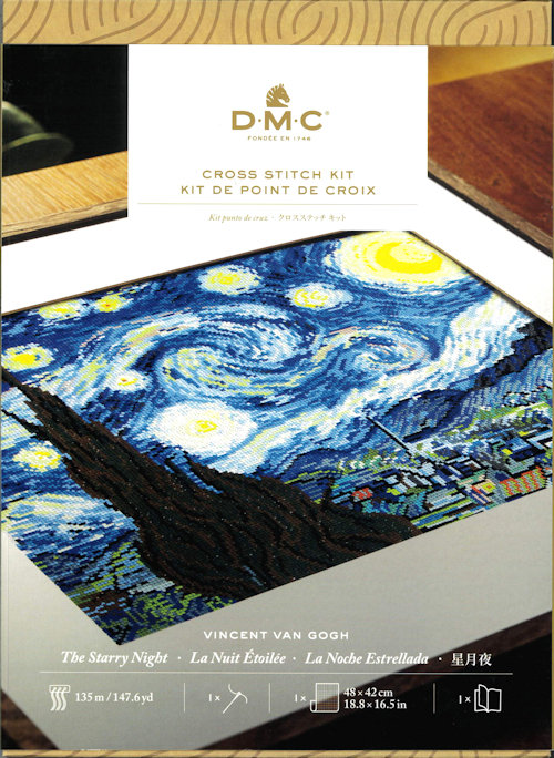 10521] DMCクロスステッチキット THE STARRY NIGHT（星月夜） - 手芸の